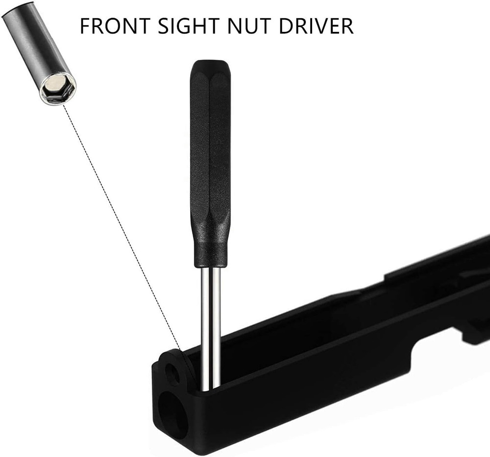 Tool Kit for Glock, Front Sight Remove Pin Punch Magazine Disassembly Tools for