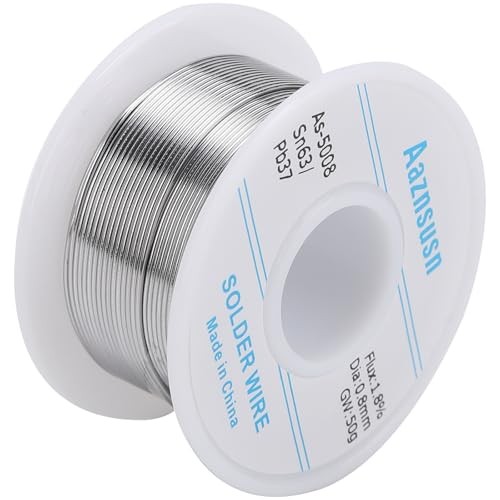 63-37 Tin Lead Rosin Core Solder Wire for Electrical Soldering (0.8mm 50g)