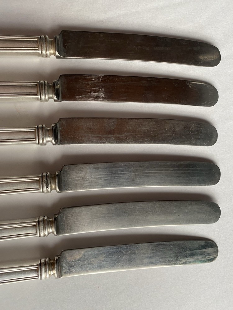 Reed & Barton 6 Dinner Knives Silverplate Flatware