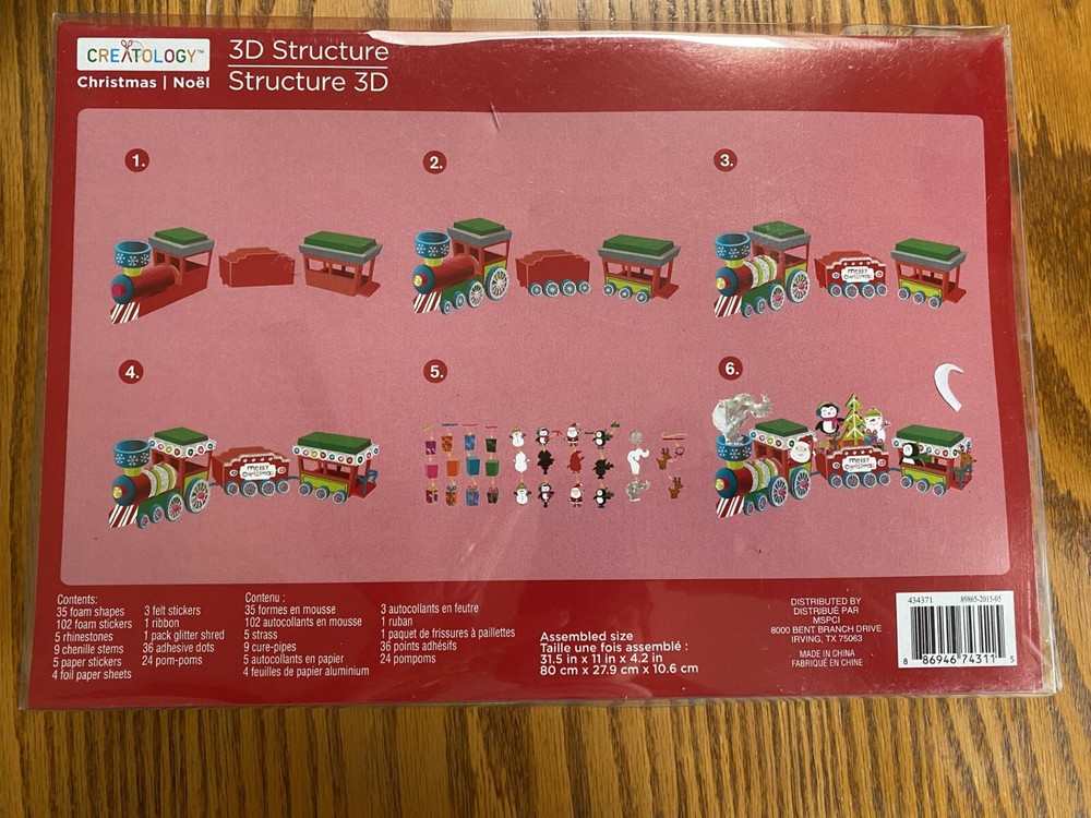Creatology Christmas 3D Structure Christmas Train