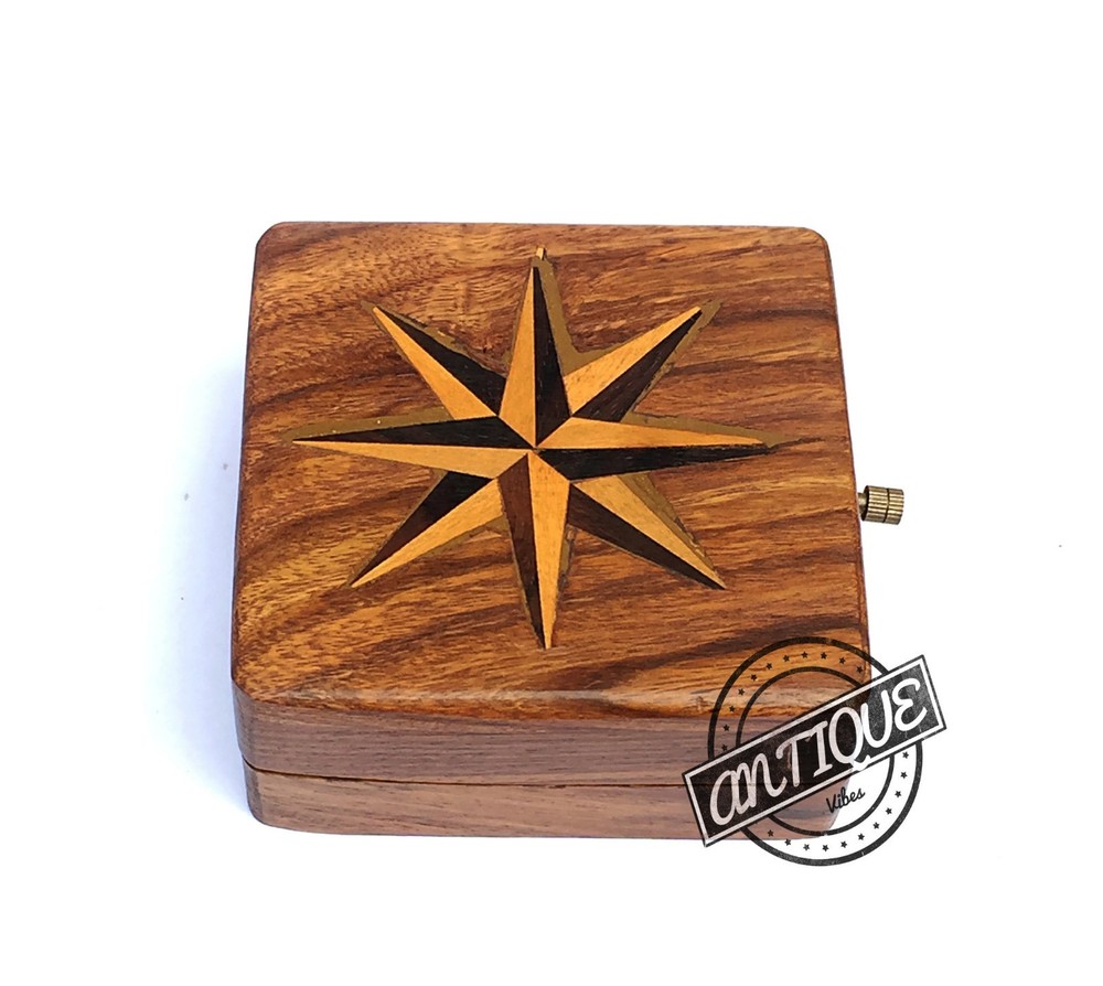 Vintage Vintage Table Decor Retro Clock Bedside Modern Compass & Clock Offi