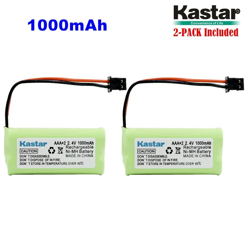 2 x 2.4V 1000mAh AAA MSM Phone Battery for Uniden BT-1008 BT-1016 BT1021 BT1025