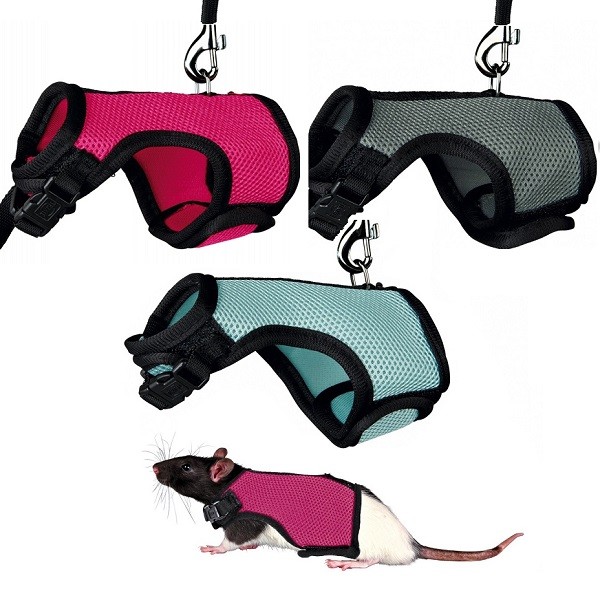 Trixie Rabbit Guinea Pig Rat Ferret Harness & Lead Breathable Soft Pet Leash Set