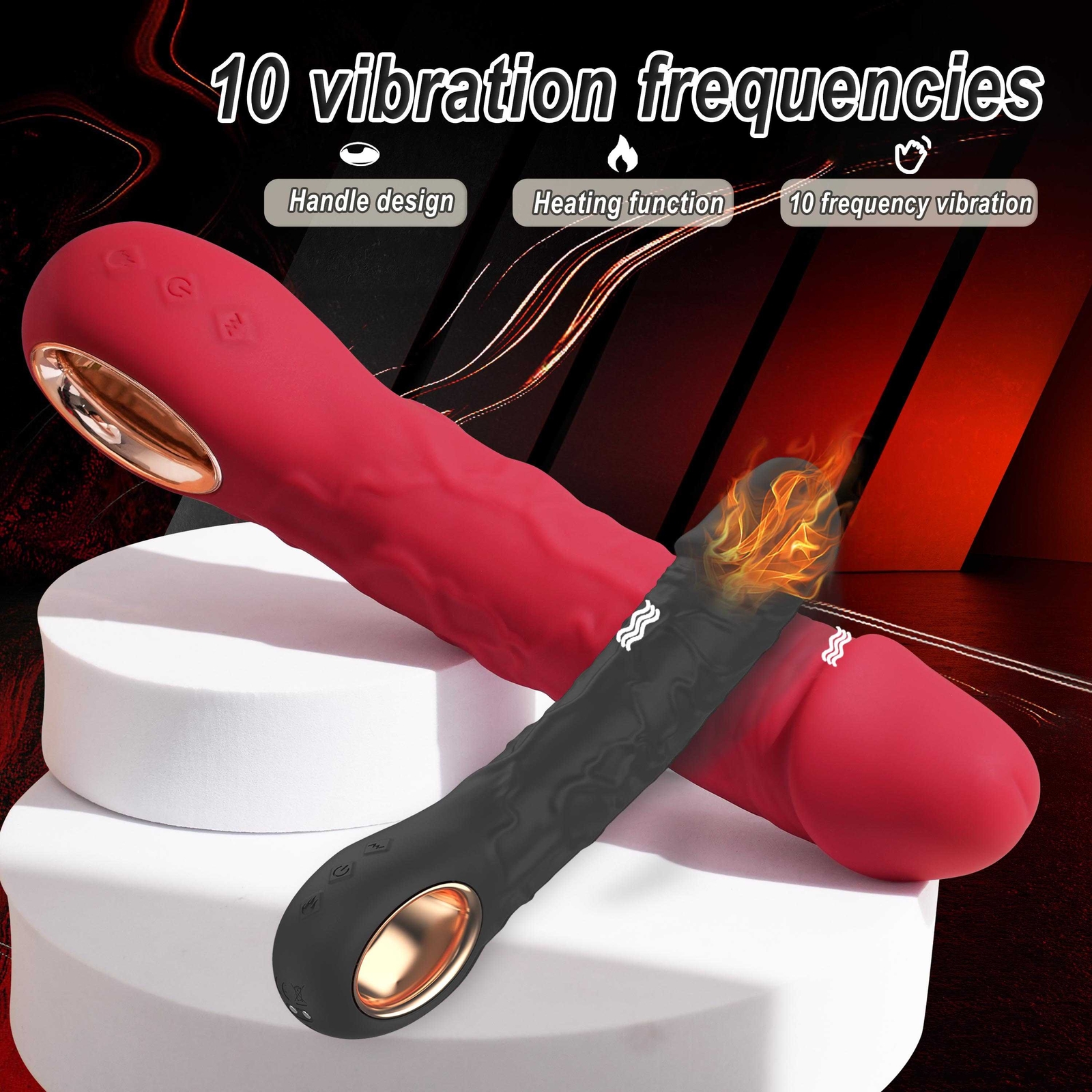 Realistic G Spot Vibrator Dildo Clit Massager Anal Stimulator Sex Toys for Women