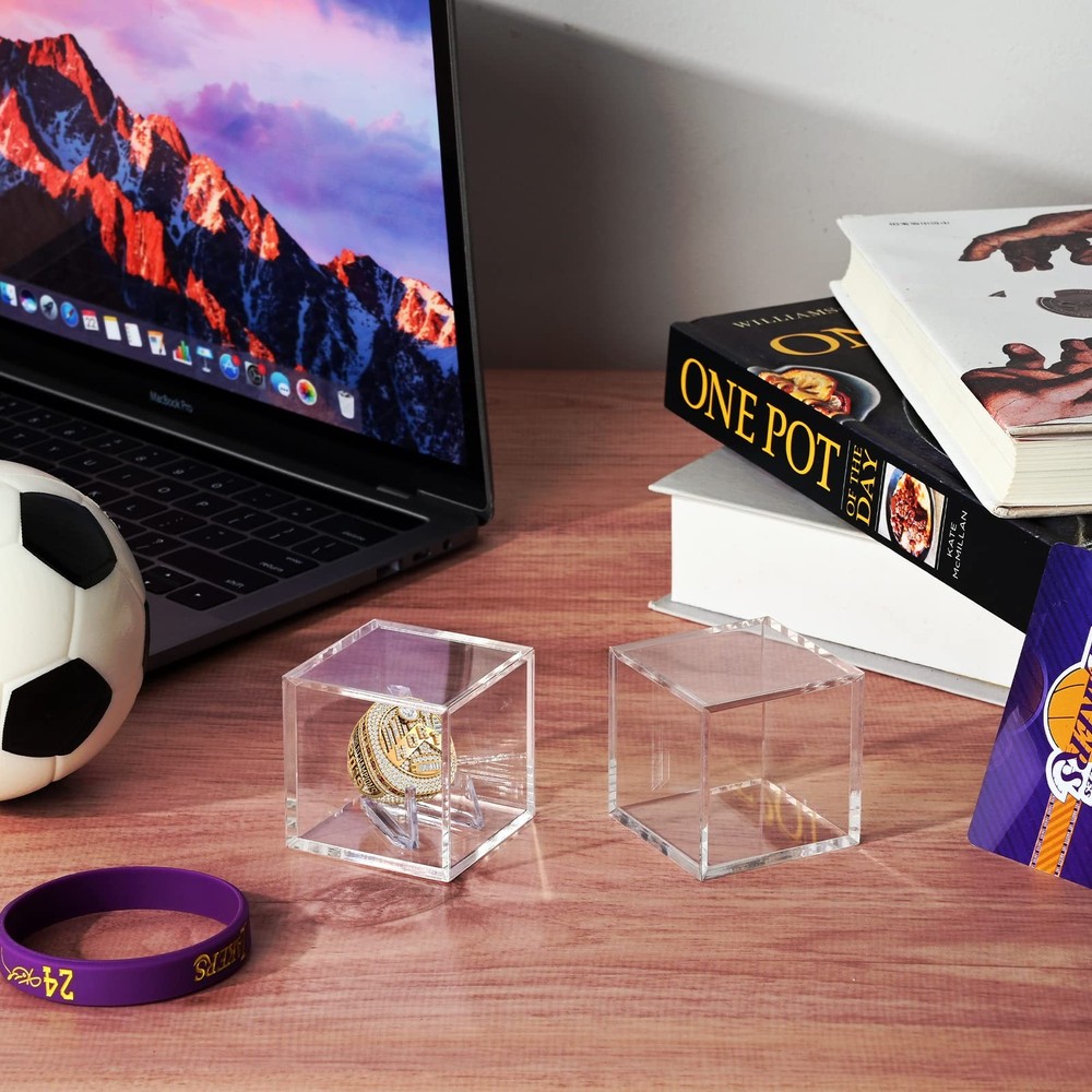 Foboull Championship Ring Display Case, Acrylic Box and Transparent