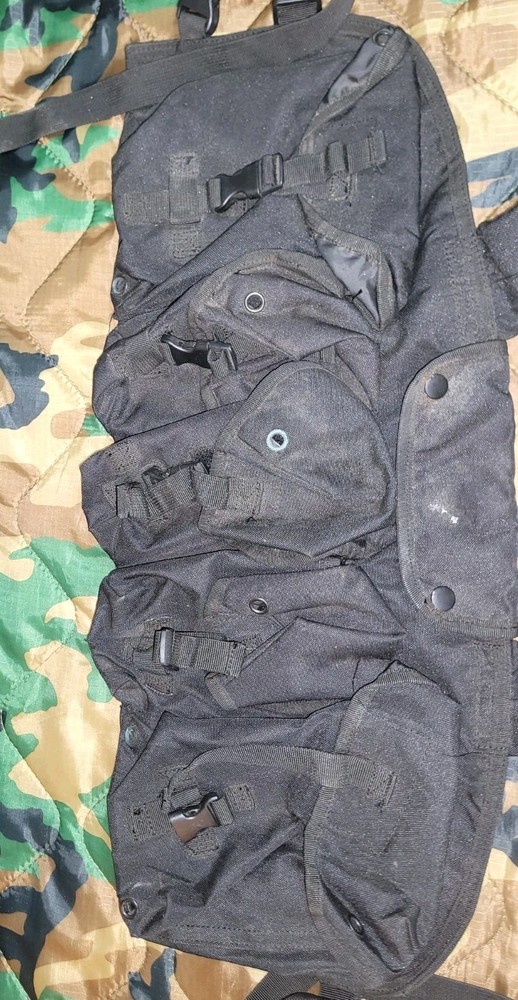 Tactical Black Nylon Chest Rig