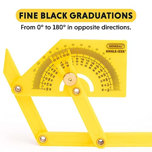 29 Plastic Protractor and Angle Finder, Outside, Inside, Sloped Angles, 0° to