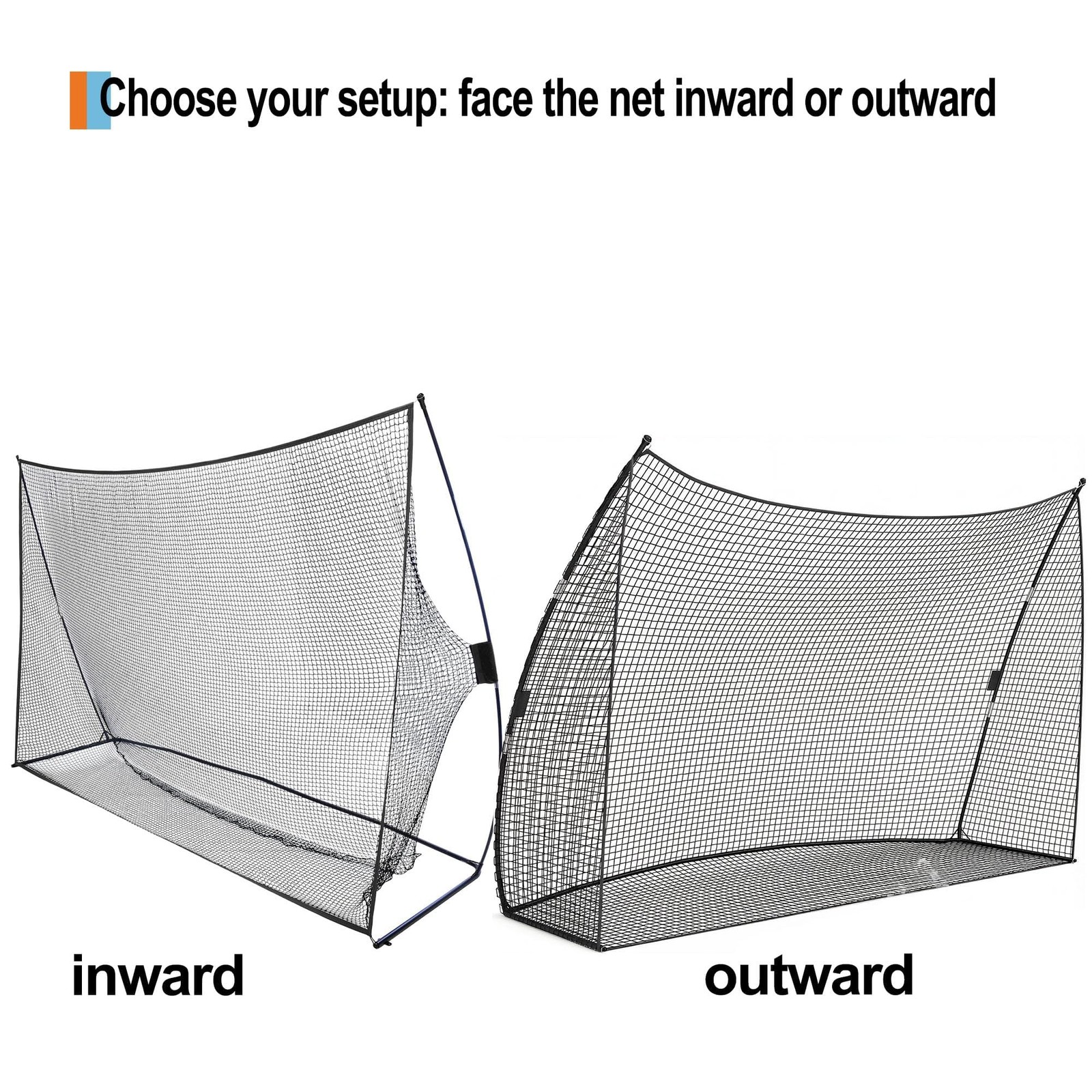 GARVEE 10x7ft Golf Practice Hitting Net Indoor Personal Driving Range Training