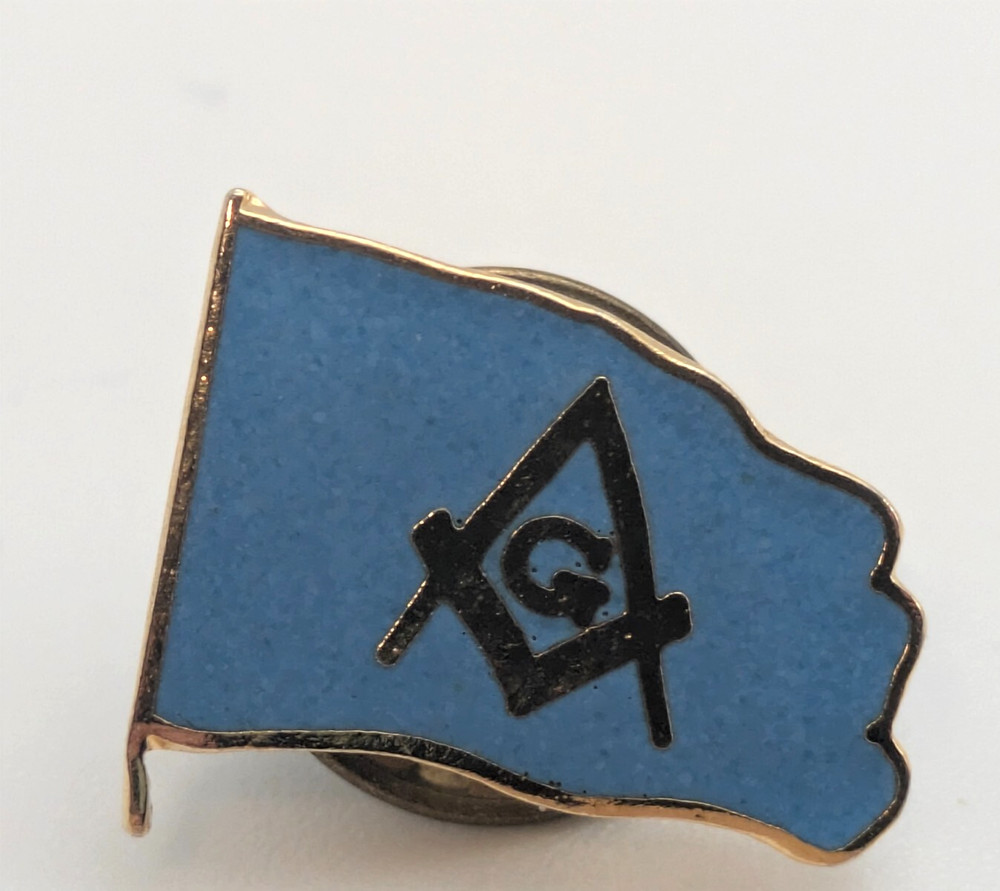 Masonic Flag Lapel Tack Pin