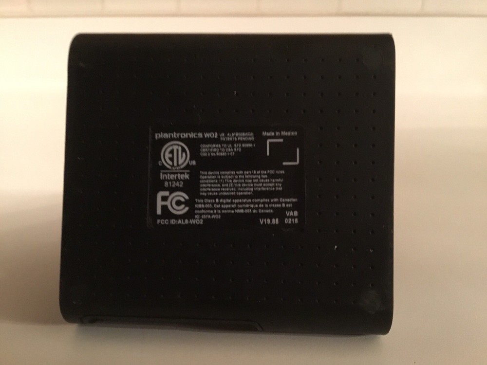 Plantronics W02 Dect 6.0 Wireless Headset System