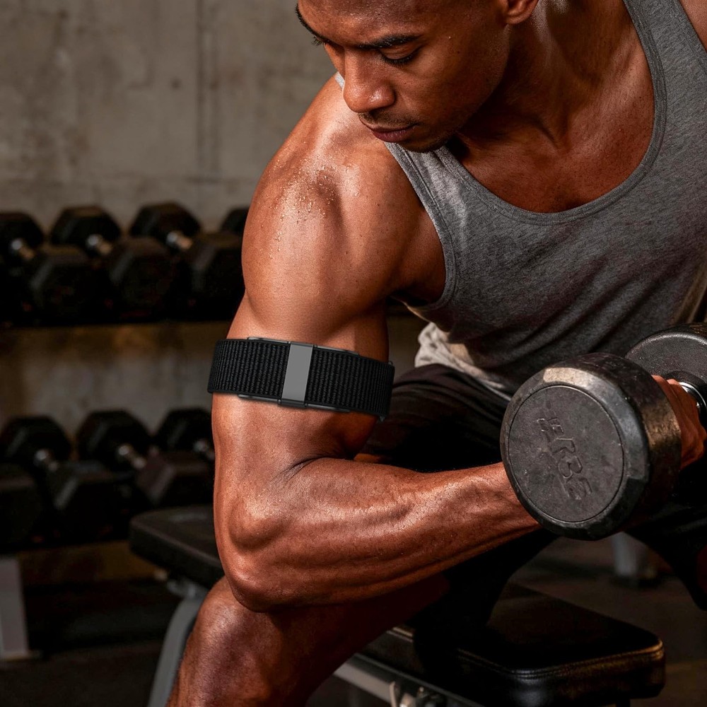 Bicep Bands Compatible with Hume Band, Nylon Loop Replacement Strap, Soft Bre...