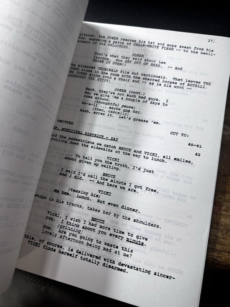 BATMAN Screenplay Script by Sam Hamm Third Draft 1988 READ DESCRIPTION