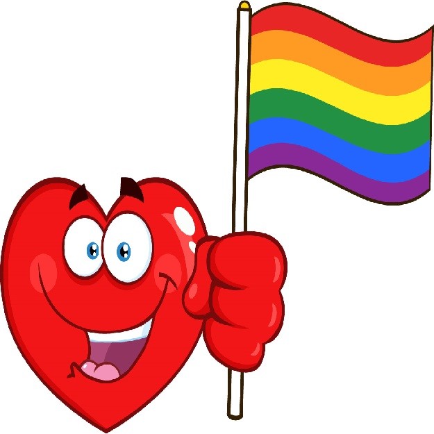 30 Custom Rainbow Pride Heart Personalized Address Labels