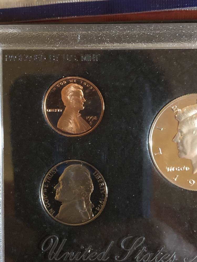 1998-s Silver Proof Set DCAM + 1998 Uncirculated P & D Set