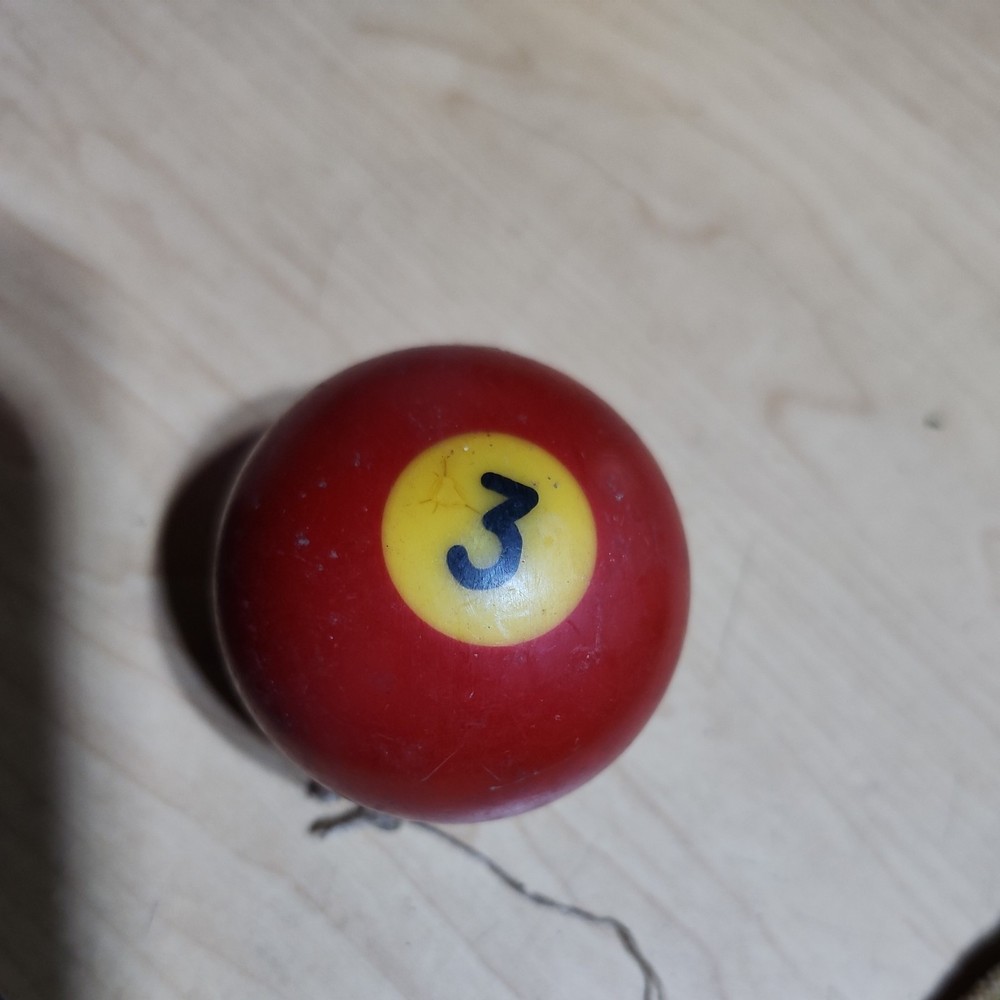 Vintage No. 3 Solid green Pool Ball Billiard 2" Replacement (S)