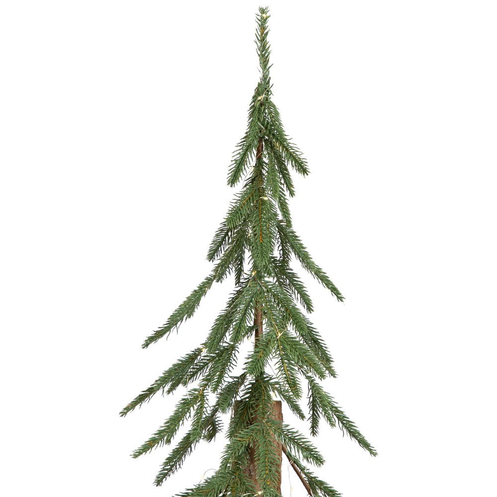 Northlight Pre-Lit Medium Alpine Artificial Christmas Tree - 4' - Clear LED
