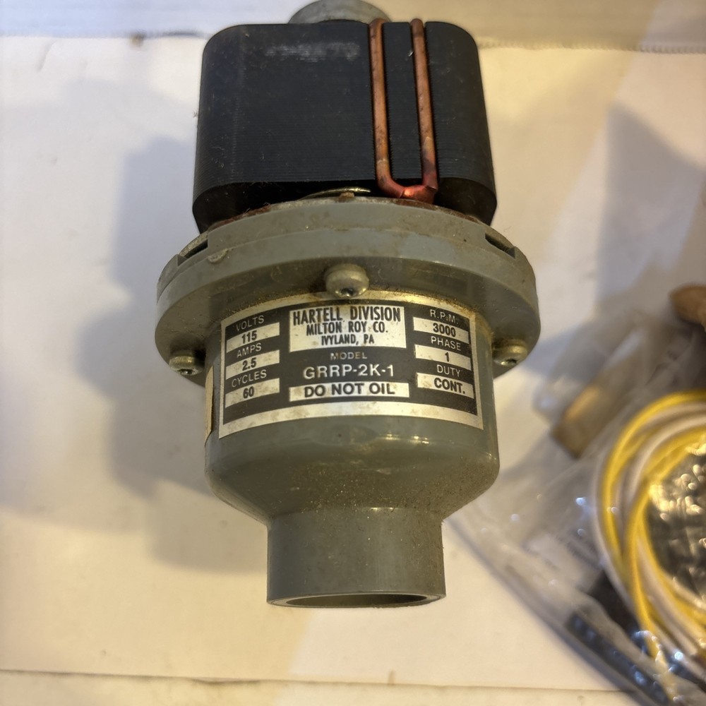 HARTELL GRRP-2K-1 ICE MACHINE PUMP