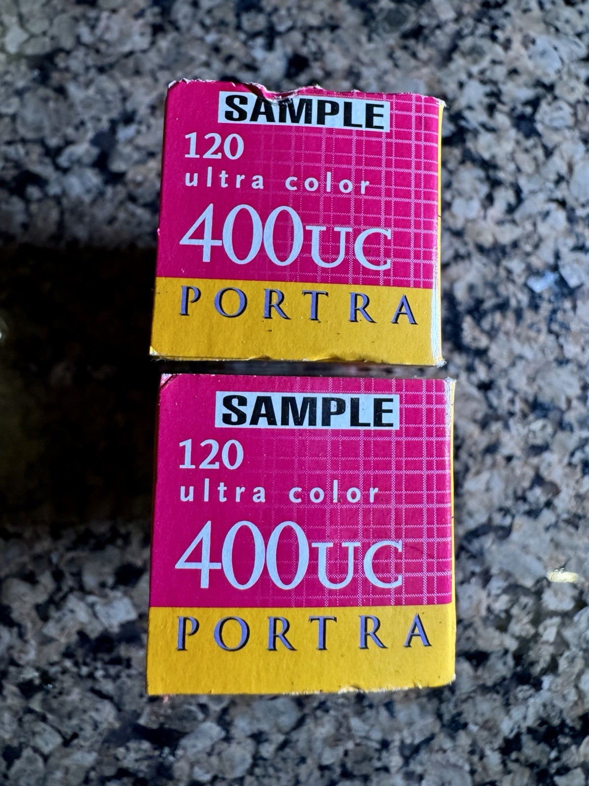 NIB Lot of 2 Kodak PORTRA 400UC Ultra Color 120 ISO 400 - Exp. 10/2004 SAMPLE