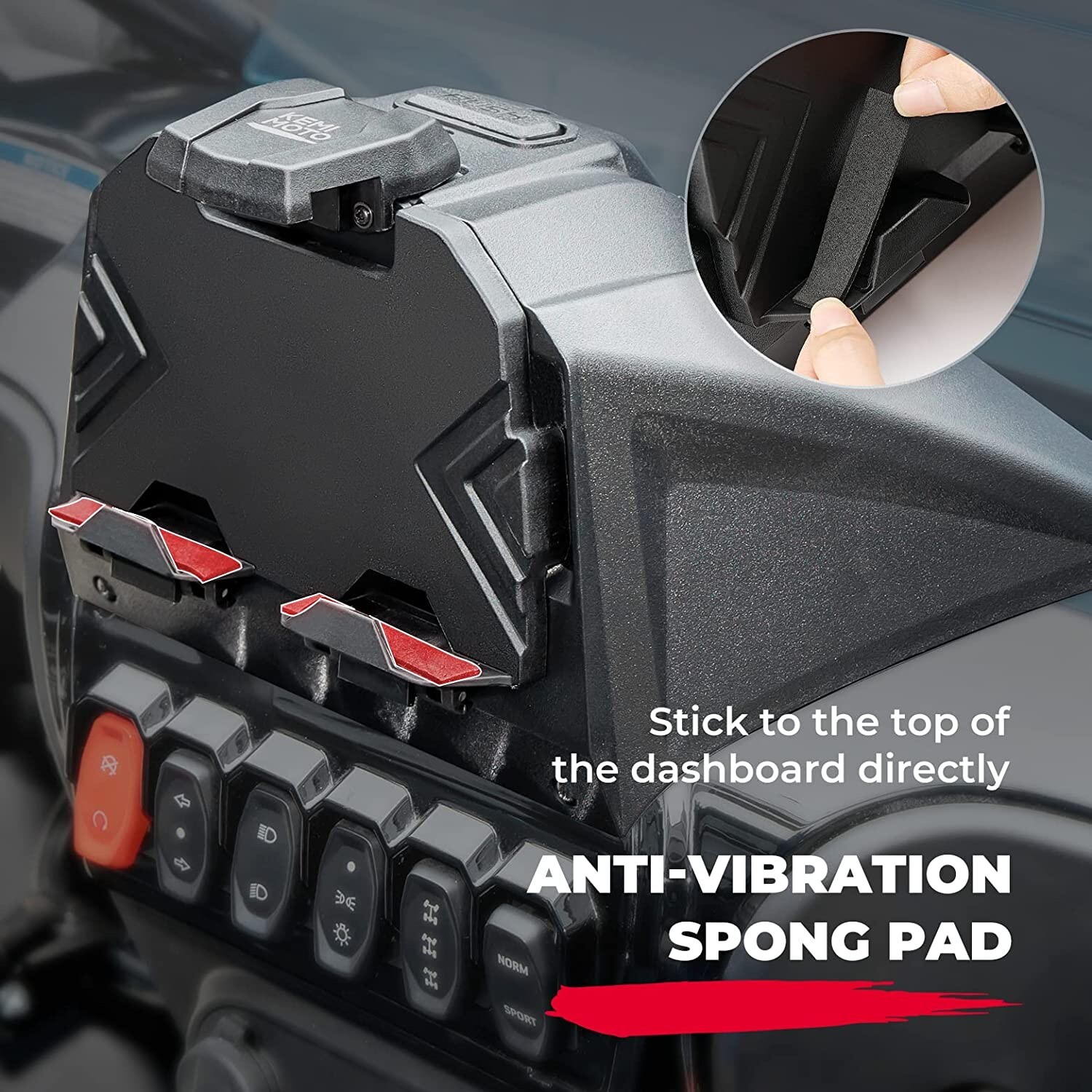 KEMIMOTO Electronic Tablet Device Holder GPS Mount for CFMOTO ZFORCE 950 2020-24