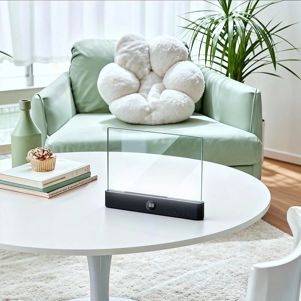 Book Light, 3 Color Adjustable LED Flat Reading Light, Rechargeable Clear Panel