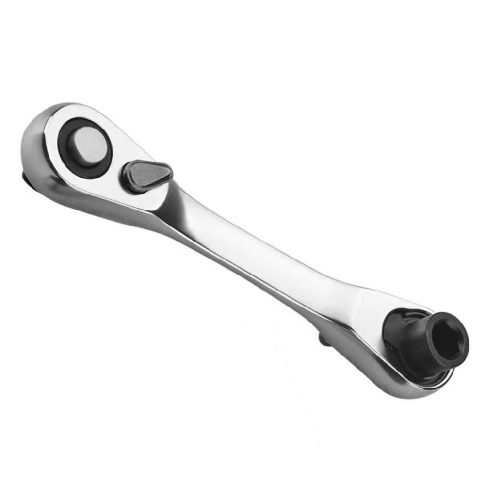 Compact for MINI 14 Ratchet Wrench Double Ended Hex Socket Screwdriver Tool