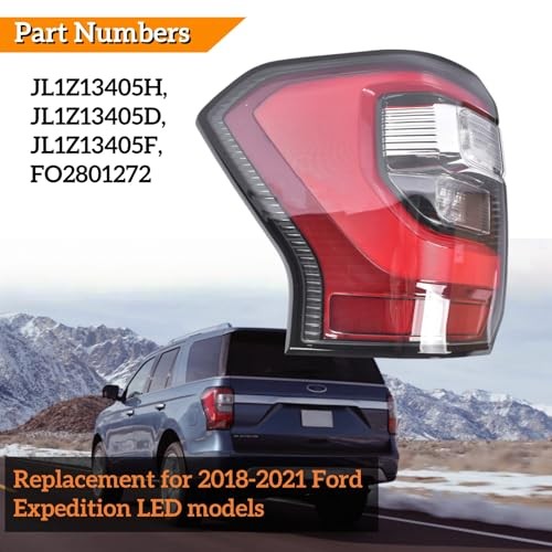 LED & Halogen Tail Light Replacement for Ford Expedition 2018-2021, Rear Left