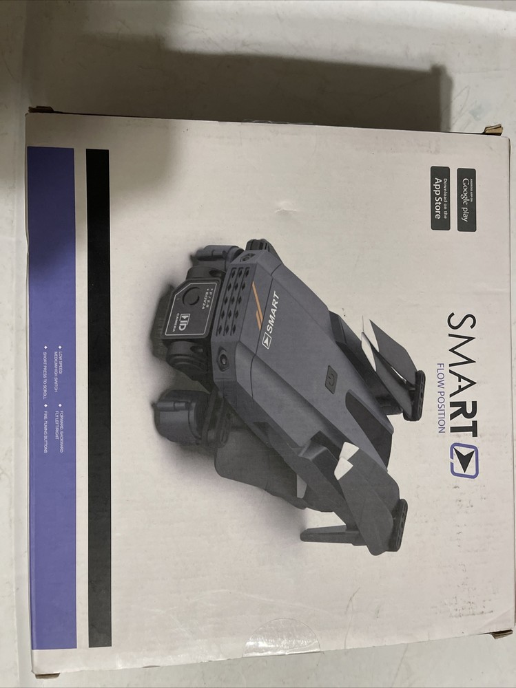 Smart Flow Drone w/ 1080P HD Camera FPV Foldable Carrying Case Adjustable Lens