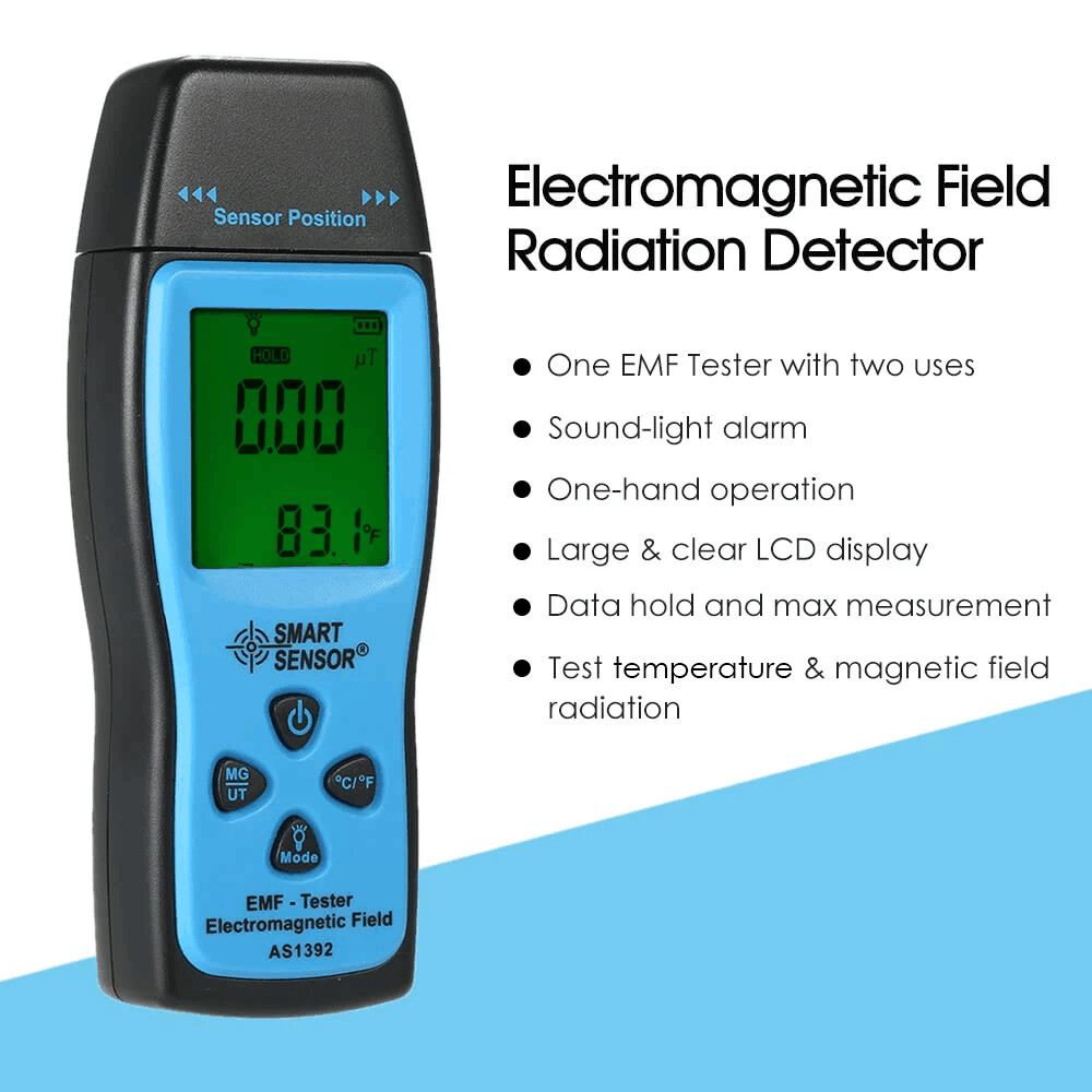 Handheld Digital LCD EMF Tester Electromagnetic Field Radiation Detector