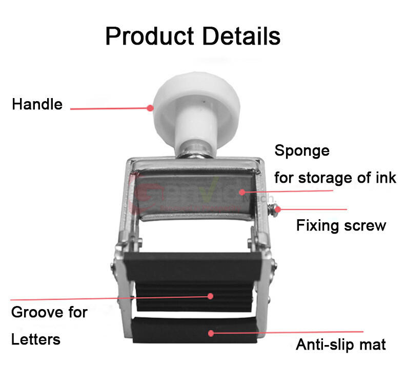 Portable Inkjet Code Printing Machine Manual Handheld Date Printer Coding Tool