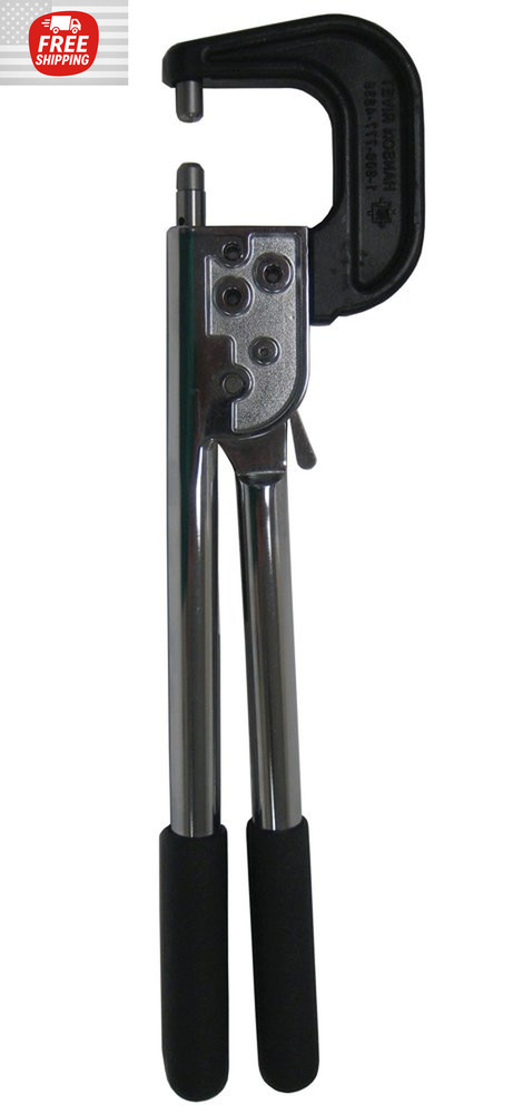 Hand Rivet Squeezer for Solid & Tubular Rivets with 2" Reach & 2" Gap