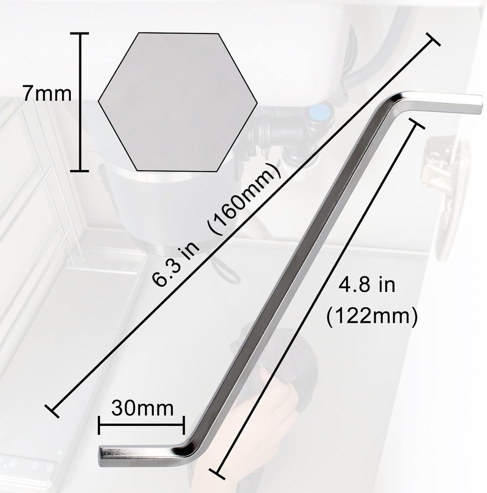 Garbage Disposal Wrench 2 Pack Allen Silver
