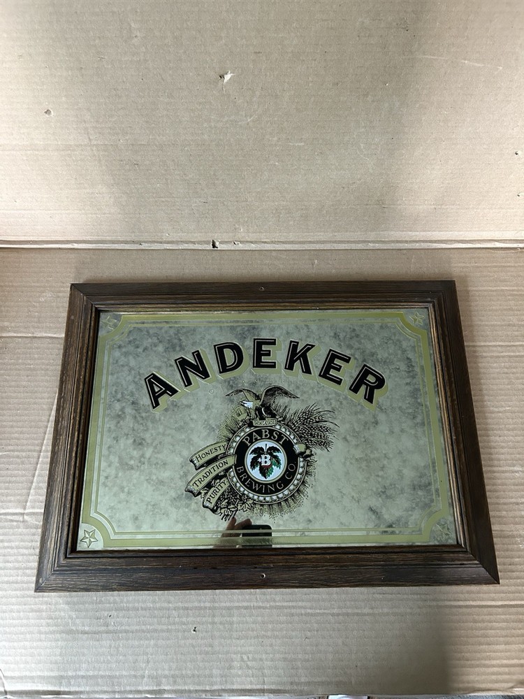 Pabst Andeker Mirrored Bar Sign