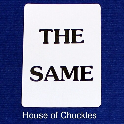 The Same, Bicycle Printed Gaff Card, Blue