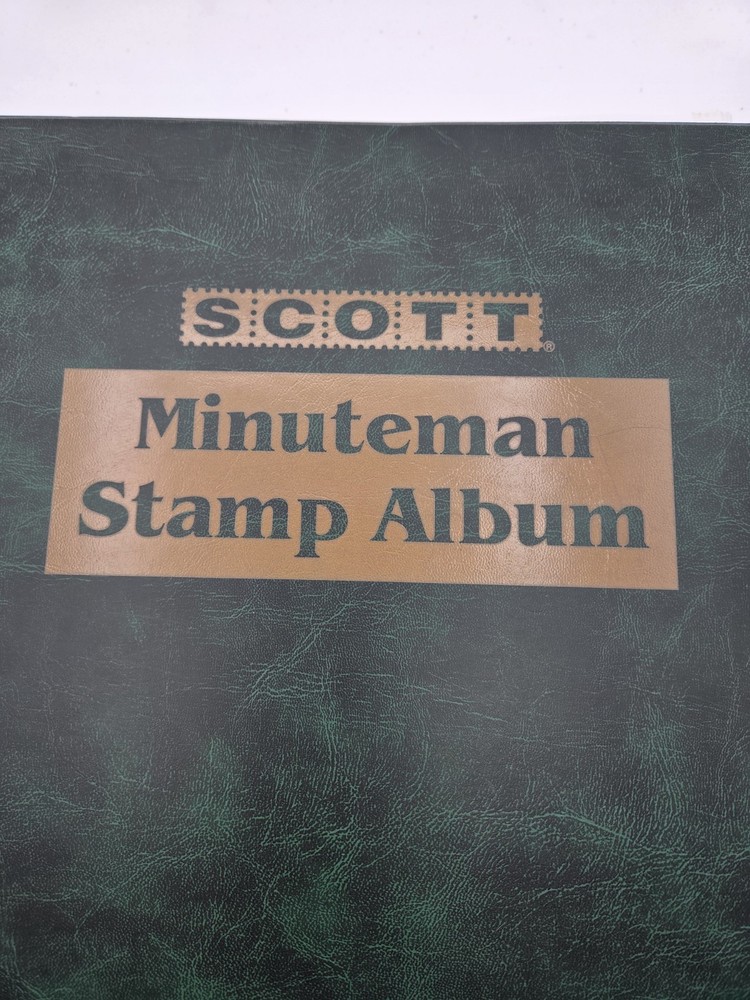 Scott Minuteman stamp album Green Binder Unused Pages 1901-2005