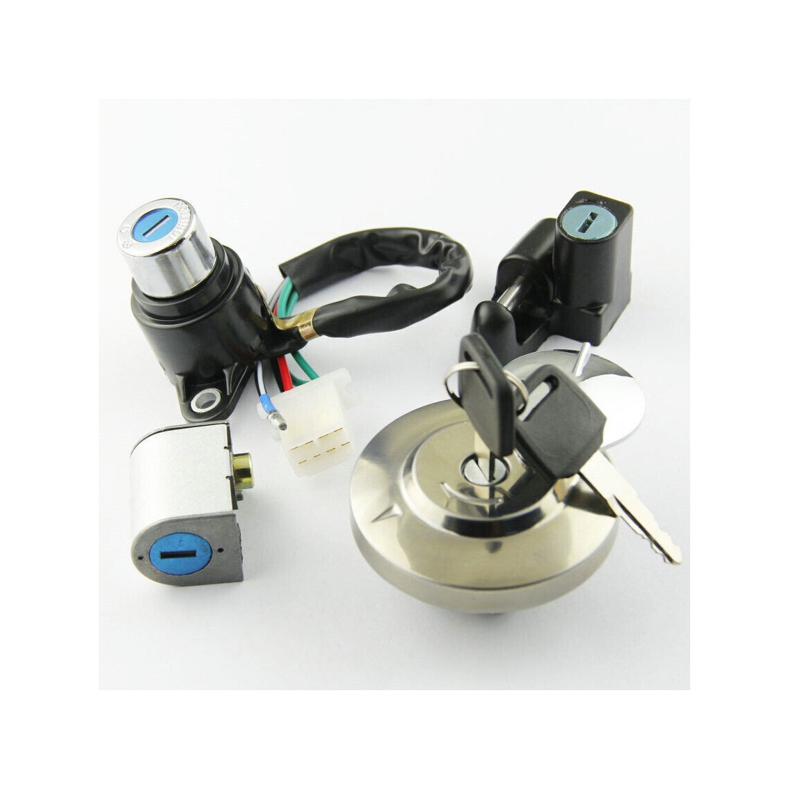 Ignition Switch (5 wires) Gas Cap Lock Set for Honda VTX1300 ALL models ALL YEAR