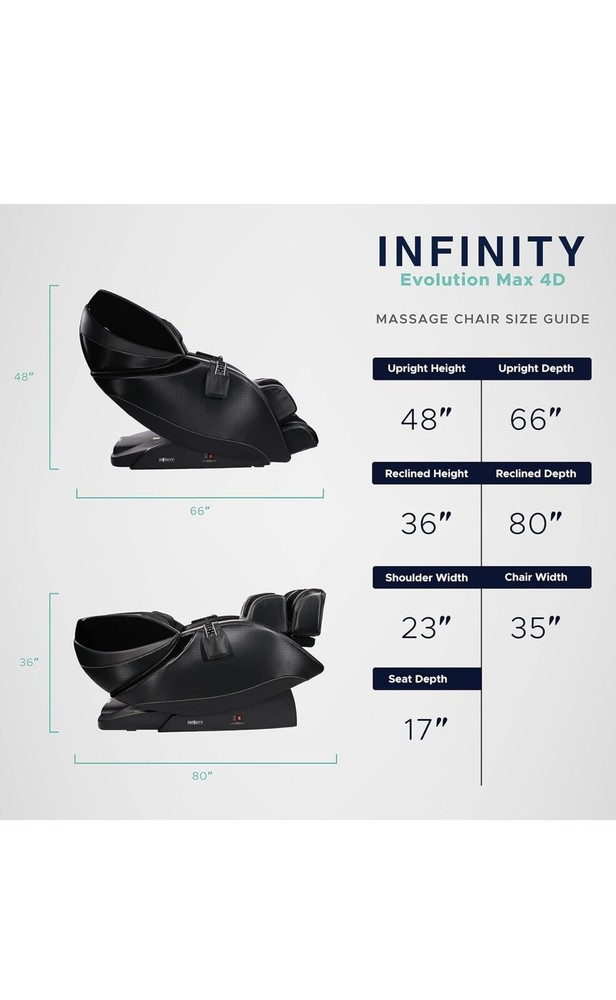 Infinity Evo Max 4D Massage Chair - Black