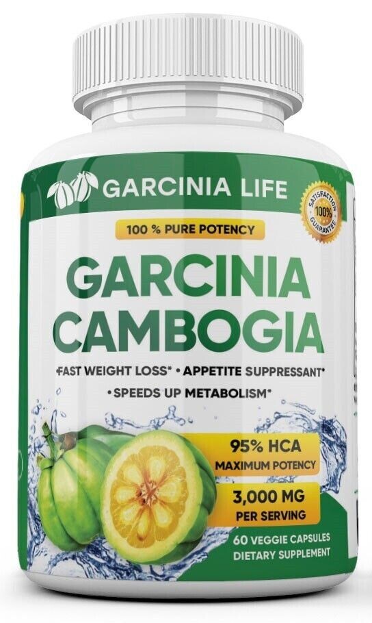 3 x BOTTLES 180 Capsules 3000mg Daily GARCINIA CAMBOGIA HCA 95% Weight Loss Diet