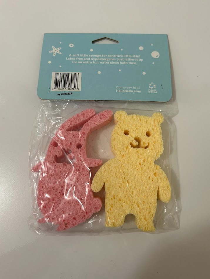 Fun Sponge Stocking Stuffer Hello Bello Bear Rabbit Kid Activity Stamp Painting