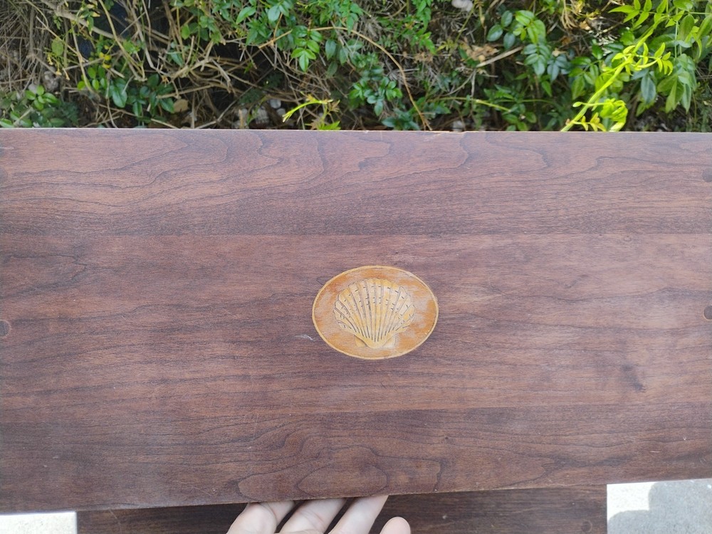 The Bartler Collection Ltd Step Stool with Shell Inlay