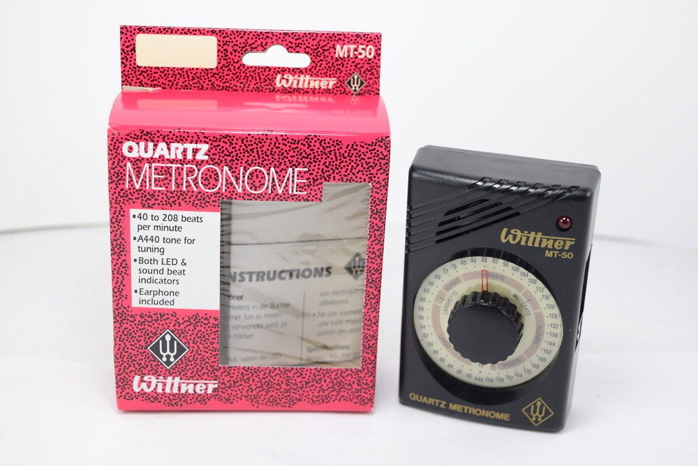 Wittner MT50 Quartz Metronome with Earplug Open Box Tested