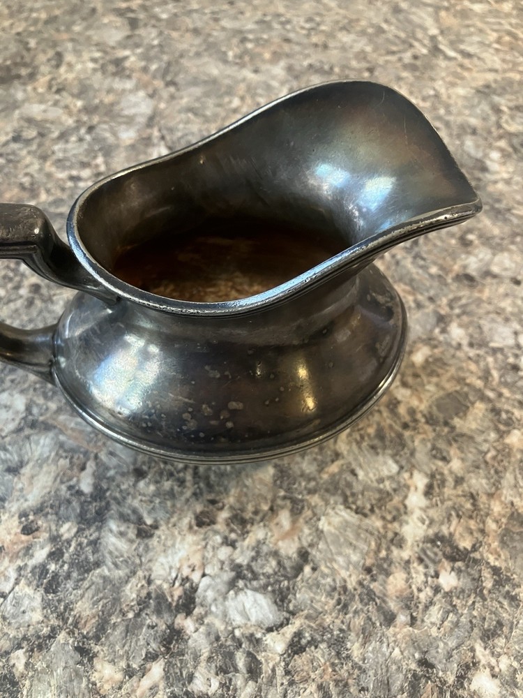 antique silver creamer pitcher