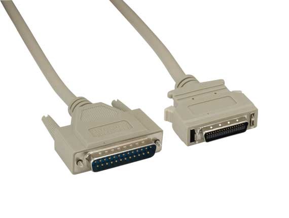 6ft IEEE-1284 DB25M to HPCN36M Parallel Printer Cable