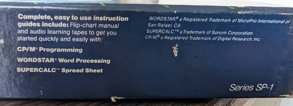 Osborne Computer Start Pac Quick Self Instruction System Wordstar Supercalc CP/M