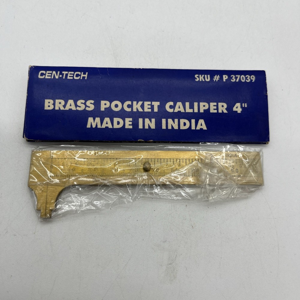 Cen-Tech 4” Brass Pocket Caliper