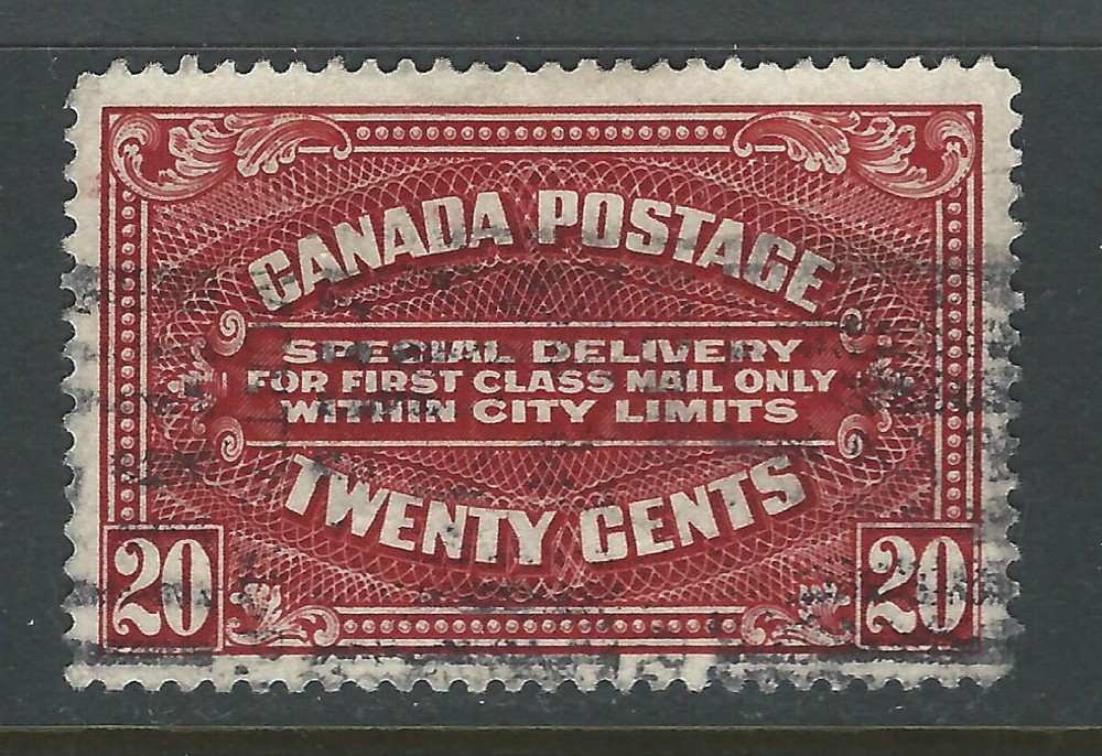 Bigjake: Canada #E4, 20 cent Special Delivery
