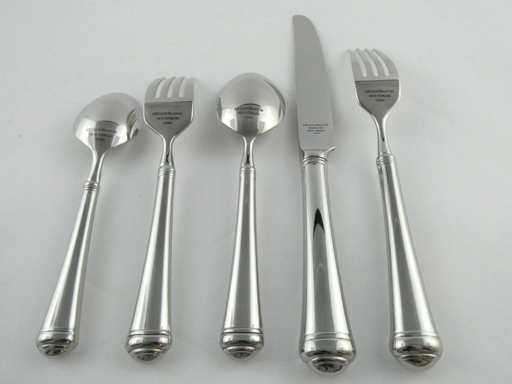 Reed & Barton Flatware Allora 5 Piece Place Setting Stainless Steel