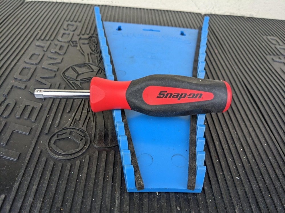 #bh810 Snap On Tools NEW SGT4B 1/4" Socket Driver with Red Soft Grip Handle