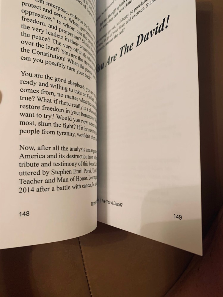 Are you a David? By Sheriff Richard Mack
