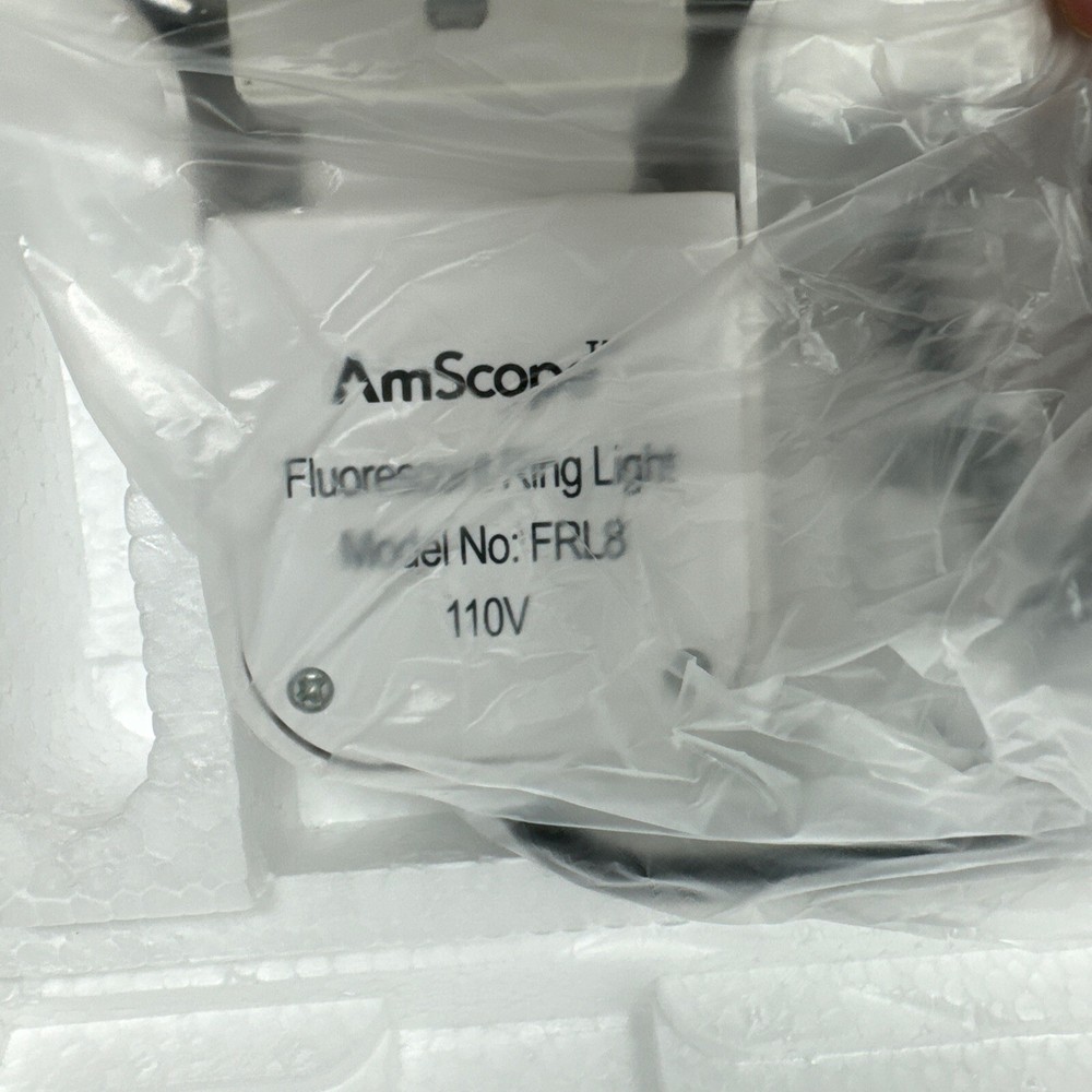 AmScope FRL8 8W Stereo Microscope Fluorescent Ring Light NEW