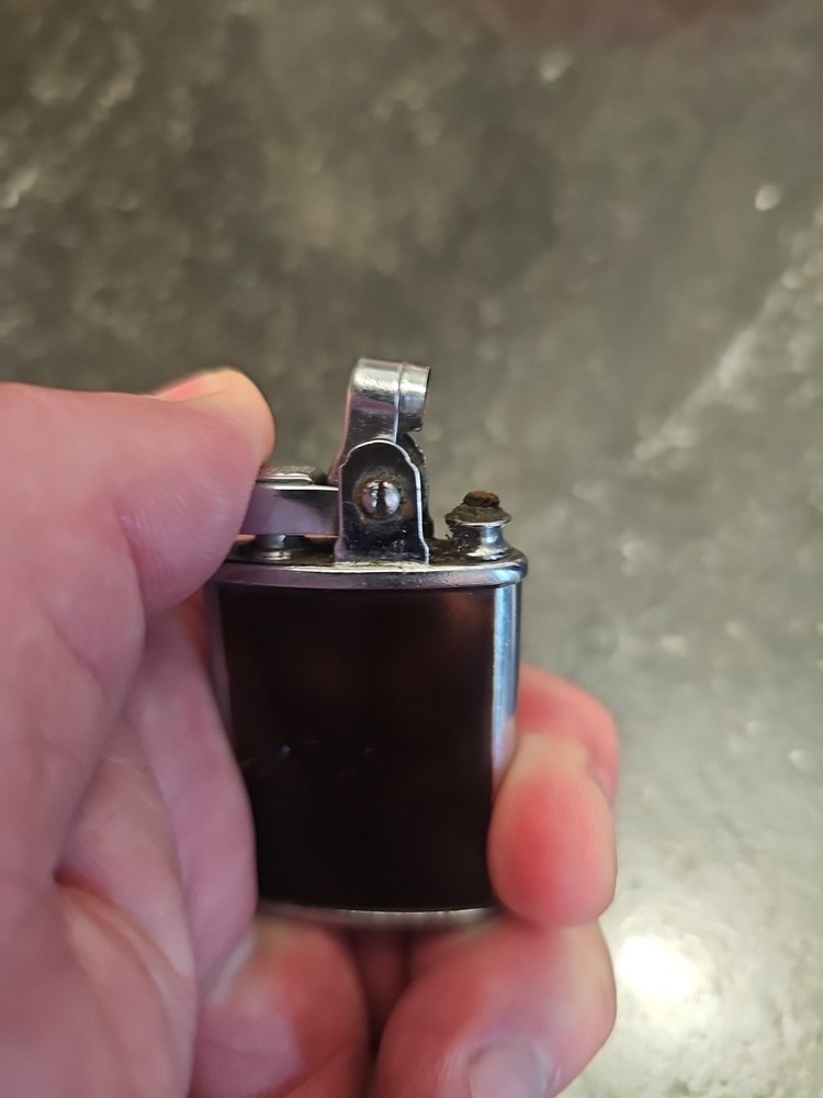 Vintage Ronson Gem Tortishell Pocket Lighter